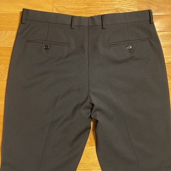 Express Slim Black Wool-Blend Modern Tech Suit Pant - Picture 11 of 11